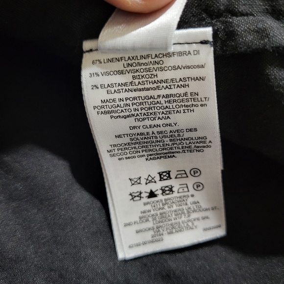 Brooks Brothers Black Mini Dress / Shirt With Short Sleeves Size 2 - Picture 10 of 15